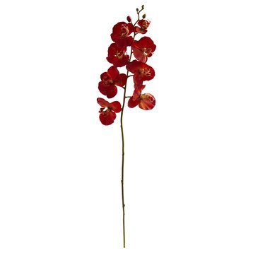 30" Autumn Phalaenopsis Artificial Flower, Set of 6