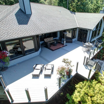Timbertech Deck and Cedar Pergola