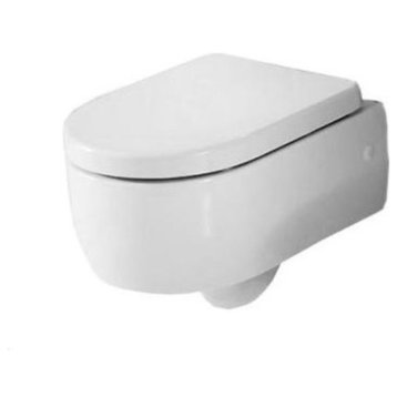 WS Bath Collections Flo 3115 One-Piece Elongated Wall Mounted - White
