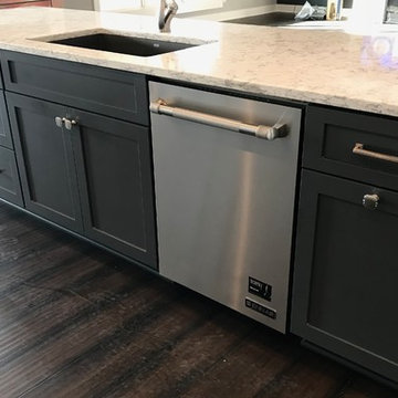 Custom Amish Cabinetry and Waypoint Cabinetry- Extra White and Peppercorn Grey