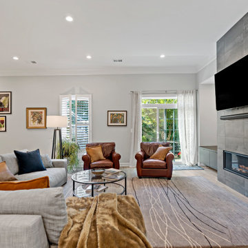 Stunning Falls Church Basement Transformation Showcases Generous Family Room