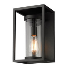 Z-LITE 584S-BK 1 Light Outdoor Wall Sconce, Black