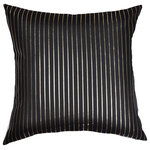 StyleCraft - Dann Foley Thick Linen Cushion Black and Gold Upholstery - Seamlessly decorate any part of your home with the StyleCraft Dann Foley thick linen cushion. This pillow is ultra-soft and perfect for a living room, bedroom or finished basement setting.