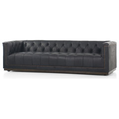 Acme Contemporary Sofa With Charcoal Velvet Finish 56460 - Contemporary -  Sofas - by GwG Outlet | Houzz