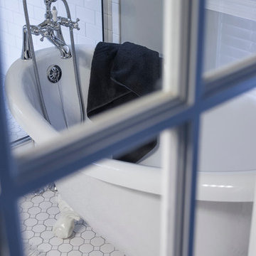 Throwback Vintage Retro Master Bathroom Remodel Cary NC