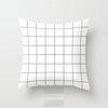 Black And White Geometric Grid Pillow Cover