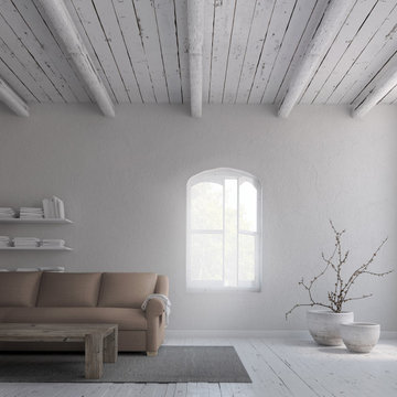 Learning to be Still: Thompson Sofa in Pumice Box Weave Linen