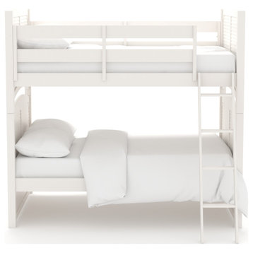 Neopolitan White Complete 4/6 Full Shutter Bunk Bed
