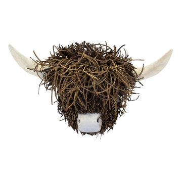 Wall Mounted Highland Cow, 23x30 cm