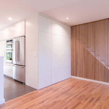 Entrance Foyer with Coat closet overlooking Kitchen
