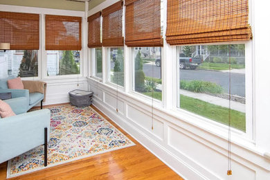 Inspiration for a craftsman sunroom remodel in Other