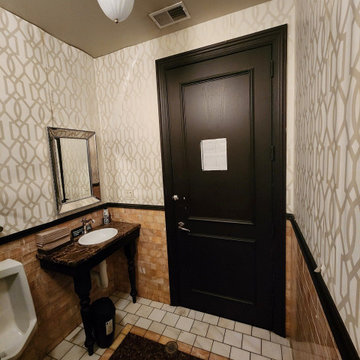Powder room wallpaper installation Rocklin, CA