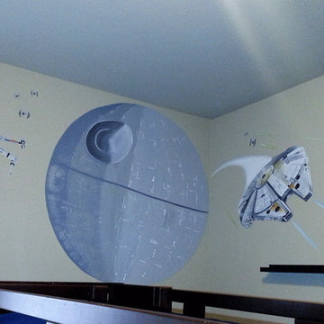 Boys room murals