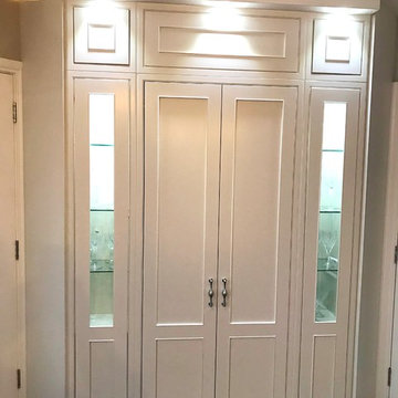 Inframe hand painted kitchen pantry & island