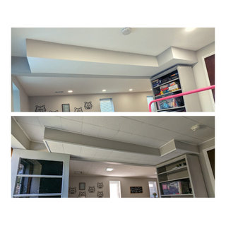 Basement Ceiling Remodel - Modern - Basement - Minneapolis - by Rose ...