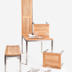 Wintons Teak Stainless Steel Family - Patio Furniture And Outdoor Furniture
