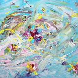 Flowers in the Wind by Terina Jones - Paintings