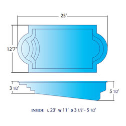 Naples by Alaglas - Medium Fiberglass Pool - Outdoor Products