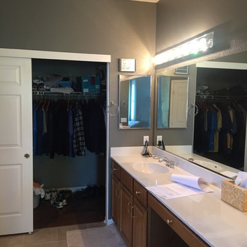 BEFORE PHOTO: Modern Glass Master Bath