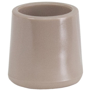 Beige Replacement Foot Cap for Plastic Folding Chairs