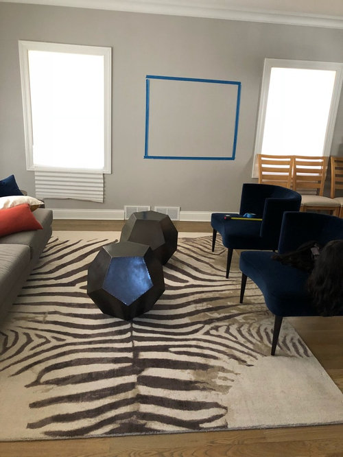 Vertical Or Horizontal Painting Between 2 Windows