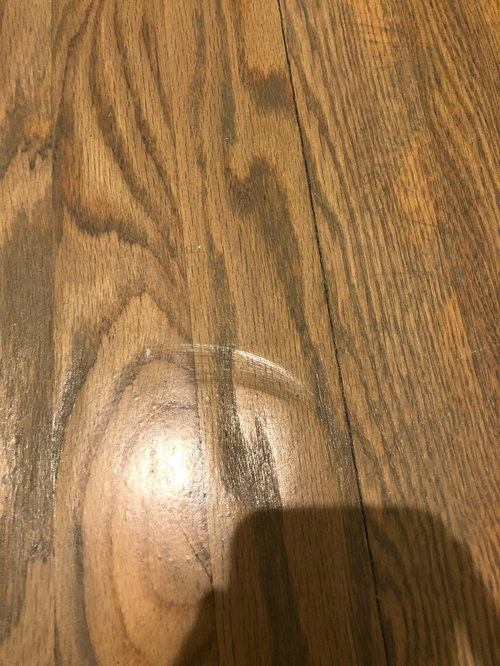 Newly Refinished Floors Have Streaks and indentations