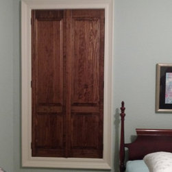 Waller Raised Panel Pine Interior Shutters - Interior Shutters