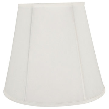 35002 Hexagon Bell Shape Spider Lamp Shade, Off White, 16" wide, 10"x16"x14"