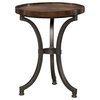 24 in. Metal Round Chairside Table