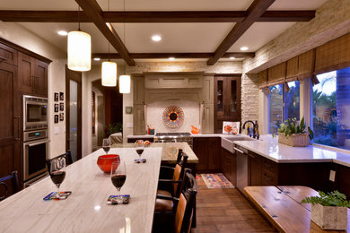 Inspiration for a transitional home design remodel in San Diego