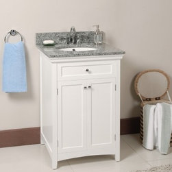 Art Willo 24 inch White Bathroom Vanity - Bathroom Vanities And Sink Consoles