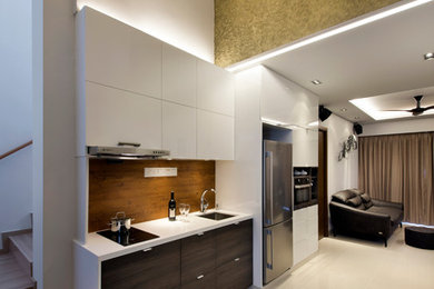 Design ideas for an eclectic kitchen in Singapore.