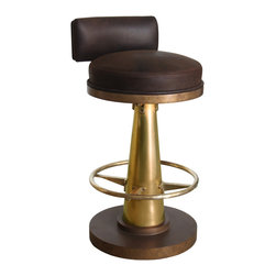 Brass or Copper Cone Bar Chair - Bar Stools And Counter Stools