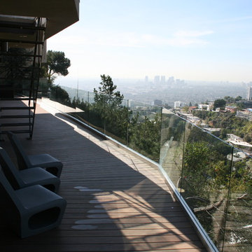 Hollywood Hills Composite deck/balcony.