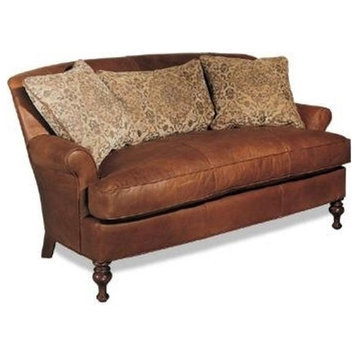 Settee Settee Reproduction Reproduction Wood Leather Wood Leather Rem