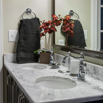 Throwback Vintage Retro Master Bathroom Remodel Cary NC