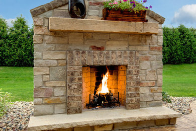 Elegant patio photo in Other