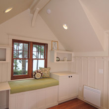 Wood Windows, White Trim
