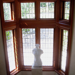 Mahogany Lead Came Windows - Windows