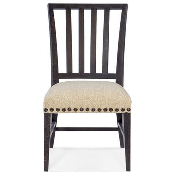 Hooker Furniture Big Sky Wood and Fabric Side Chair in Black
