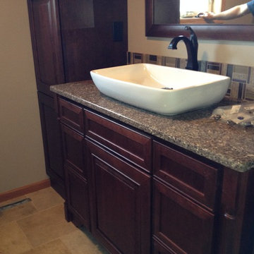 Spa Bathroom with Vessel Sink
