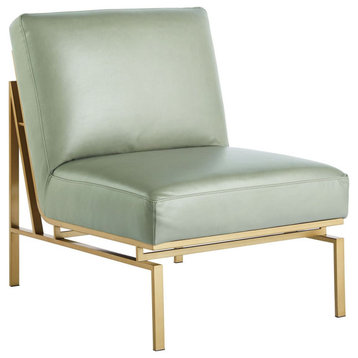 Miranda Kerr Home Love Joy Bliss Hollywood Accent Chair, Gold Metal