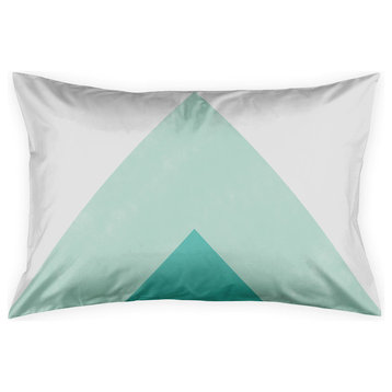 Turquoise Pattern King Pillow Sham
