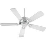 Quorum - Quorum 43425-6 Estate - 42" Ceiling Fan - Add a ceiling fan to your room and get comfortable. A good fan offers cool relief, circulates warm air for more efficient heating and adds a touch of fresh air to any space. Our fan collection is wonderfully diverse, so there's a style to suit any interior. Durable construction guarantees whisper-soft operation and our wide variety of styles offer a decorative and functional addition to any room.