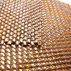 GBM Manufacturing - Artistic Jewels Bronze 12x12 Diamond Cut Glass Mosaic Wall Tile, Set of 11 Sheets - Wall And Floor Tile