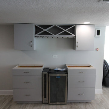 Home Bar with Custom Cabinets - Dry Bar or Wet Bar - You Choose!