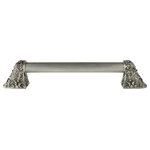 Notting Hill Decorative Hardware - Acanthus Appliance Pull, Antique Pewter, 14", Fluted - Screws Included: Yes