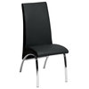 Elegantly shaped Side Chair, Black