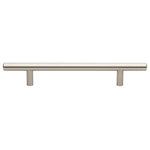 GlideRite Hardware - 5" Center Solid Steel 7-3/8" Bar Pull, Stainless Steel, Set of 10 - Give your bathroom or kitchen cabinets a contemporary look with this pack of solid steel handles with 5-inch screw spacing. These bar pulls add a modern touch to even the most traditional of cabinets and are a quick and inexpensive way to refresh a kitchen or bathroom. Standard #8-32 x 1-inch installation screws are included.