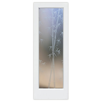 Front Door - Bamboo Shoots - Primed - 36" x 80" - Book/Slab Door